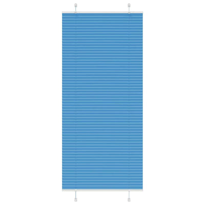 Vidaxx store enrouleur plissé 85x200 cm largeur de tissu 84,4 cm polyester bleu