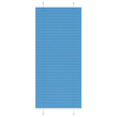 Vidaxx store enrouleur plissé 90x200 cm largeur de tissu 89,4 cm polyester bleu