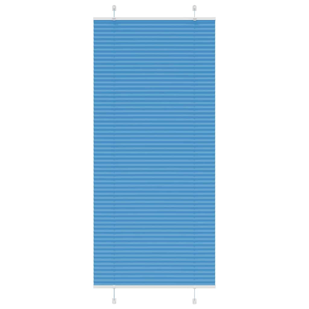 Vidaxx store enrouleur plissé 100x200cm largeur de tissu 99,4 cm polyester bleu