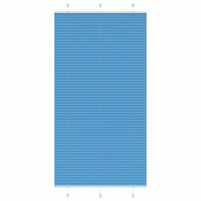 Vidaxx store enrouleur plissé 105x200cm largeur du tissu 104,4cm polyester bleu