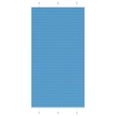 Vidaxx store enrouleur plissé 110x200cm largeur du tissu 109,4cm polyester bleu