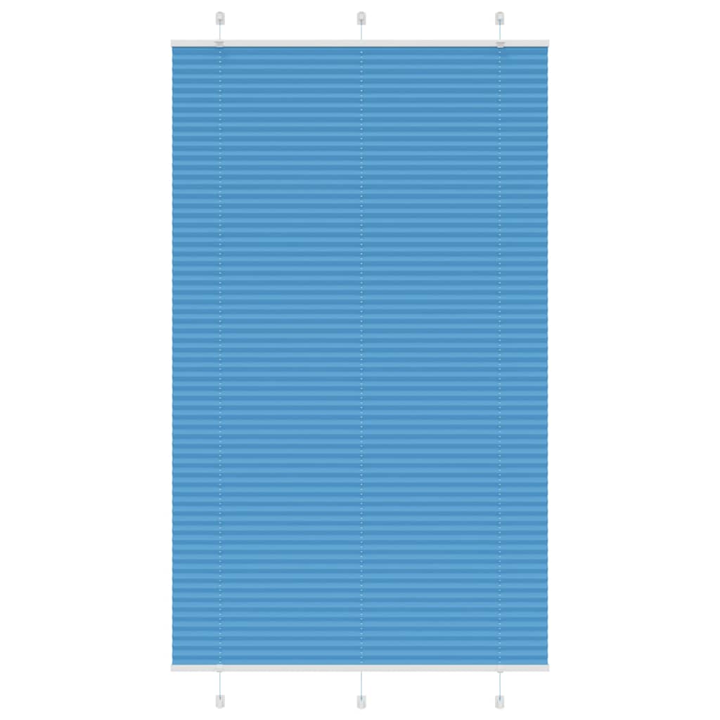 Vidaxx store enrouleur plissé 115x200cm largeur du tissu 114,4cm polyester bleu