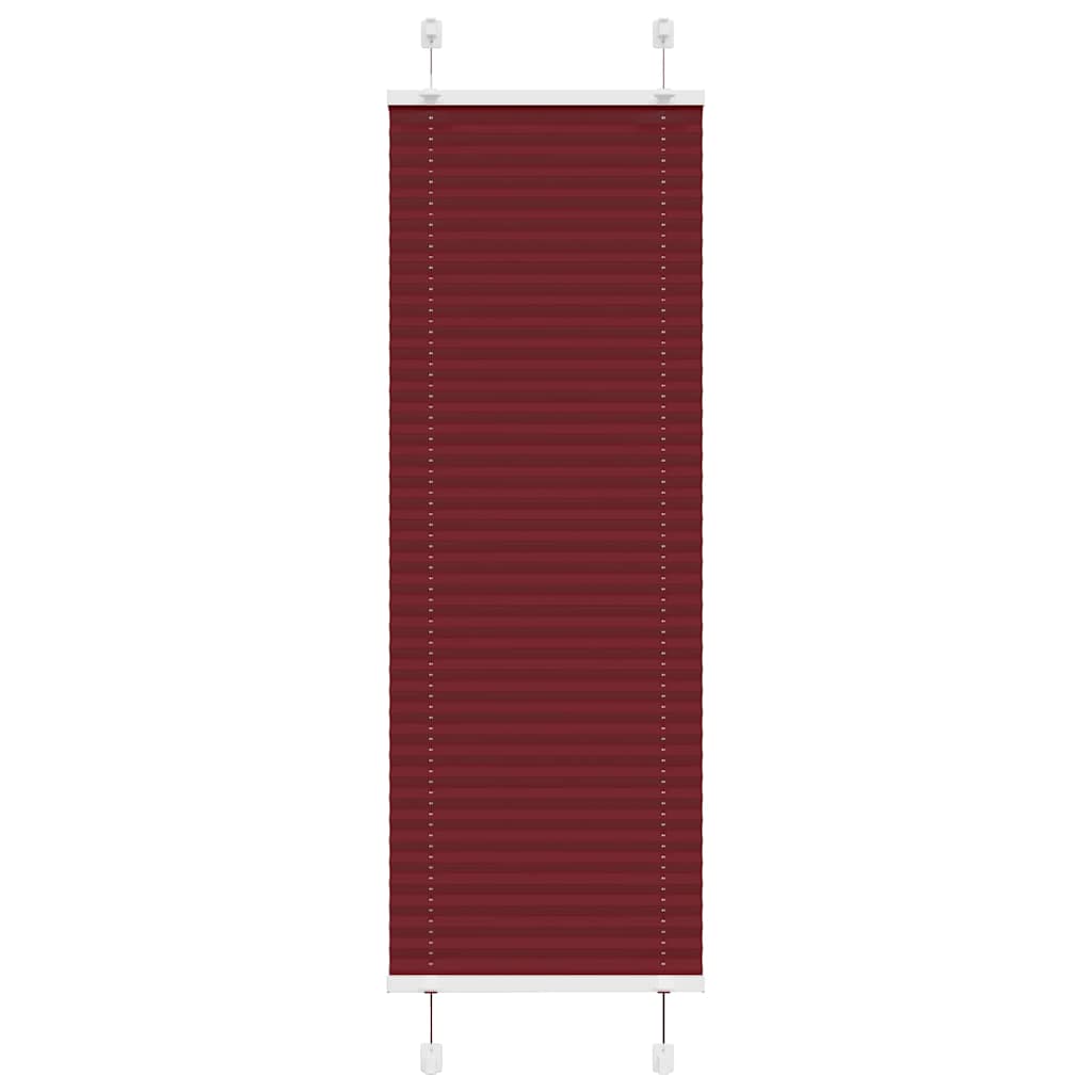 Vidaxx store enrouleur plissé 40x100 cm largeur de tissu 39,4 cm rouge bordeaux