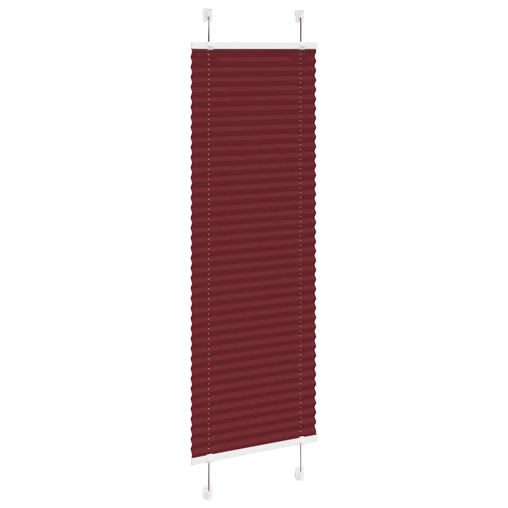 Vidaxx store enrouleur plissé 40x100 cm largeur de tissu 39,4 cm rouge bordeaux