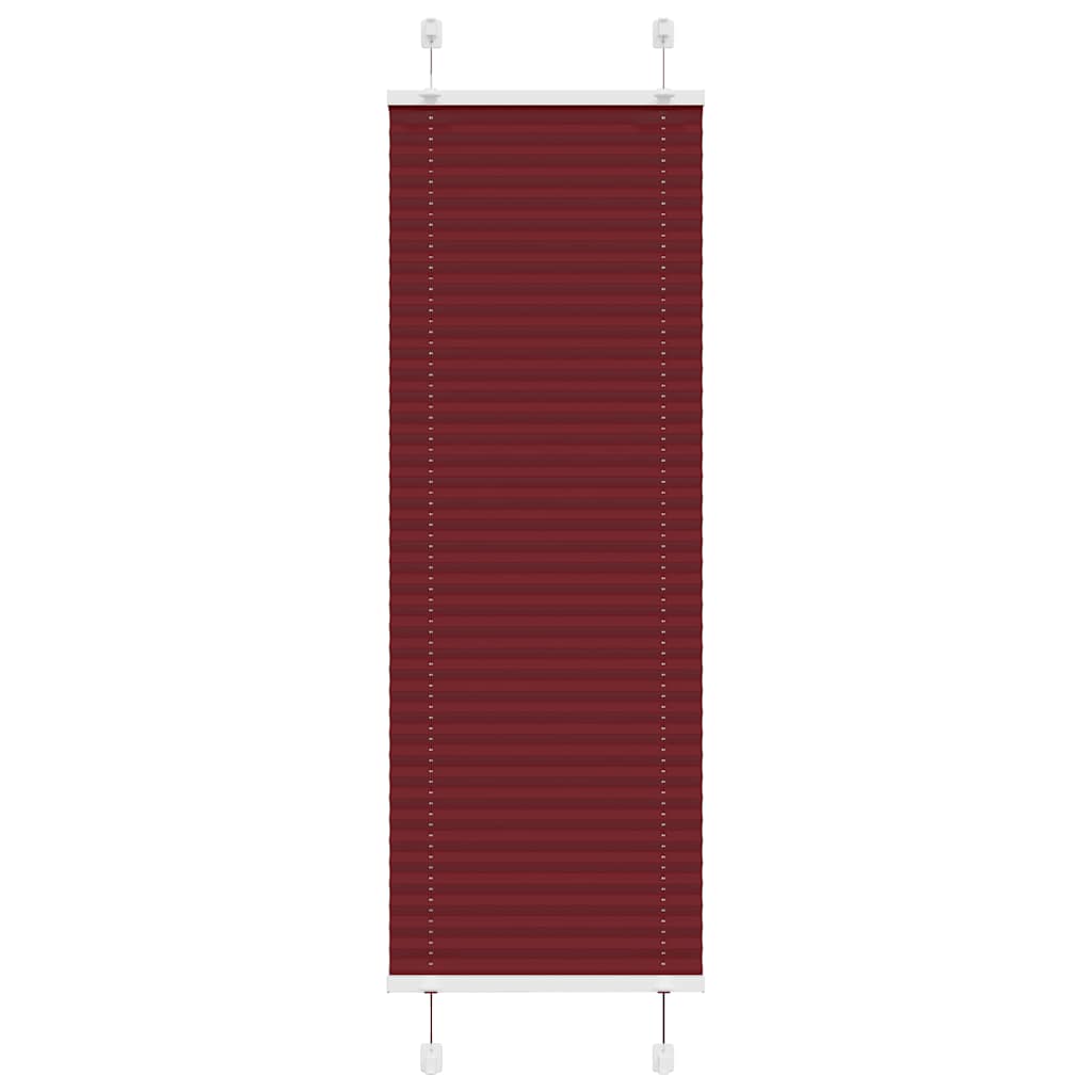 Vidaxx store enrouleur plissé 45x100 cm largeur de tissu 44,4 cm rouge bordeaux