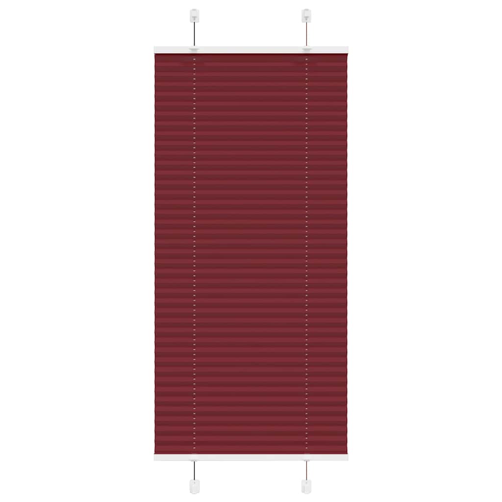 Vidaxx store enrouleur plissé 60x100 cm largeur de tissu 59,4 cm rouge bordeaux