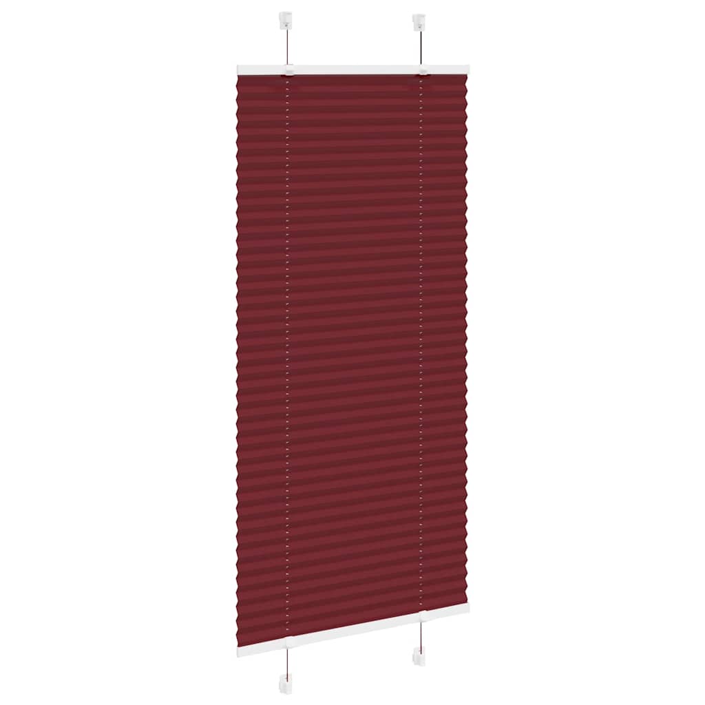 Vidaxx store enrouleur plissé 60x100 cm largeur de tissu 59,4 cm rouge bordeaux