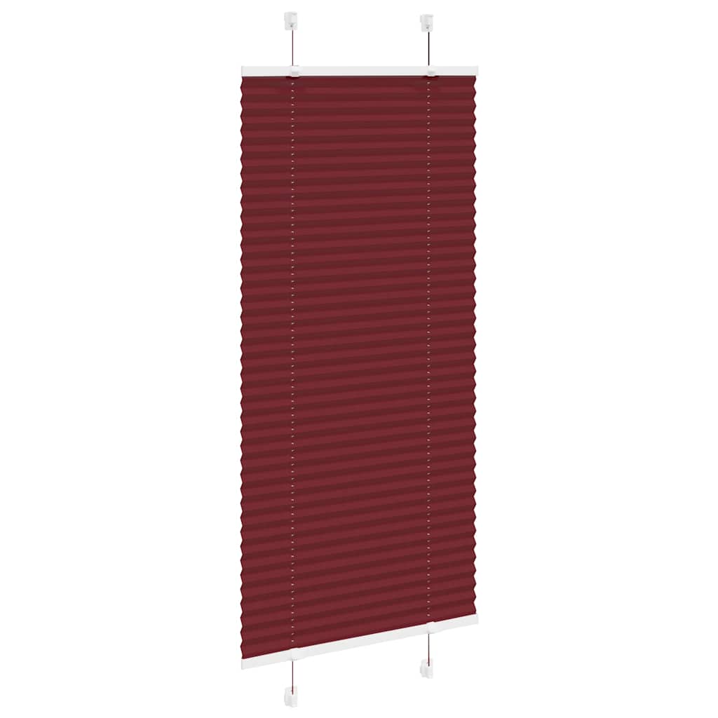 Vidaxx store enrouleur plissé 65x100 cm largeur de tissu 64,4 cm rouge bordeaux