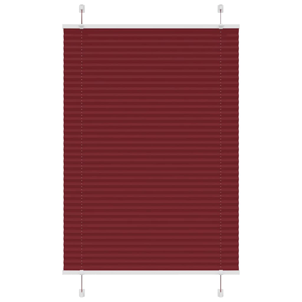 Vidaxx store enrouleur plissé 85x100 cm largeur de tissu 84,4 cm rouge bordeaux