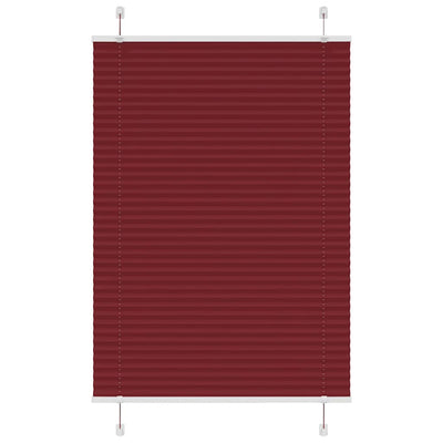 Vidaxx store enrouleur plissé 95x100 cm largeur de tissu 94,4 cm rouge bordeaux