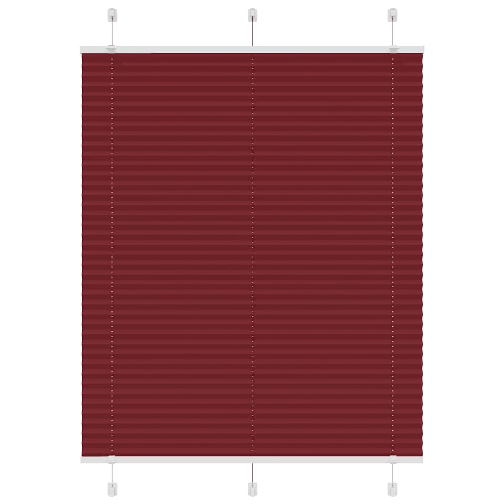 Vidaxx store enrouleur plissé 105x100cm largeur de tissu 104,4cm rouge bordeaux
