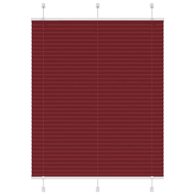 Vidaxx store enrouleur plissé 105x100cm largeur de tissu 104,4cm rouge bordeaux