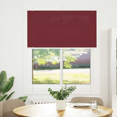 Vidaxx store enrouleur plissé 105x100cm largeur de tissu 104,4cm rouge bordeaux
