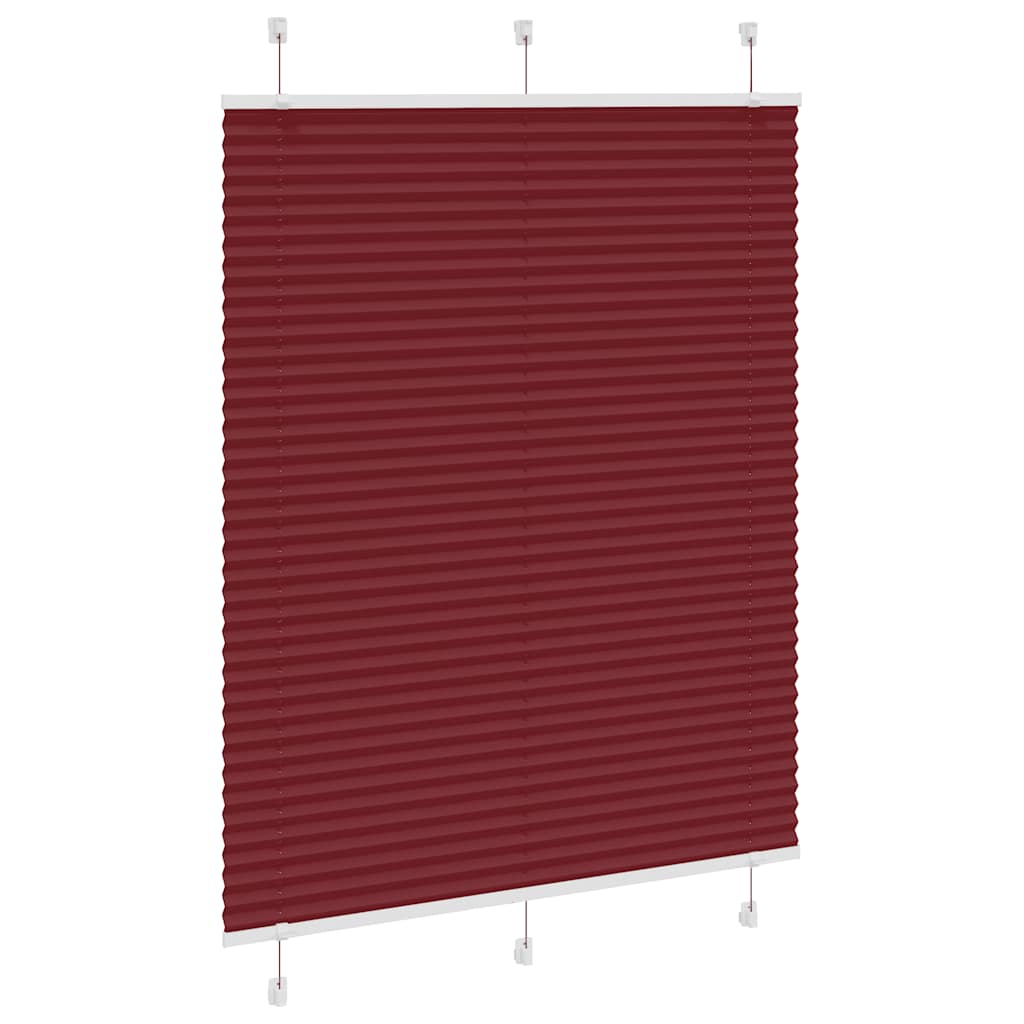 Vidaxx store enrouleur plissé 105x100cm largeur de tissu 104,4cm rouge bordeaux