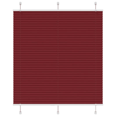 Vidaxx store enrouleur plissé 120x100cm largeur de tissu 119,4cm rouge bordeaux