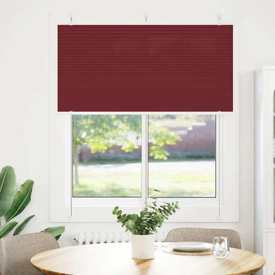 Vidaxx store enrouleur plissé 120x100cm largeur de tissu 119,4cm rouge bordeaux