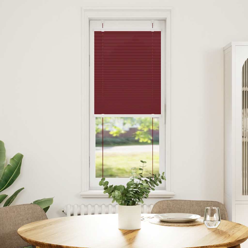 Vidaxx store enrouleur plissé 40x150 cm largeur de tissu 39,4 cm rouge bordeaux