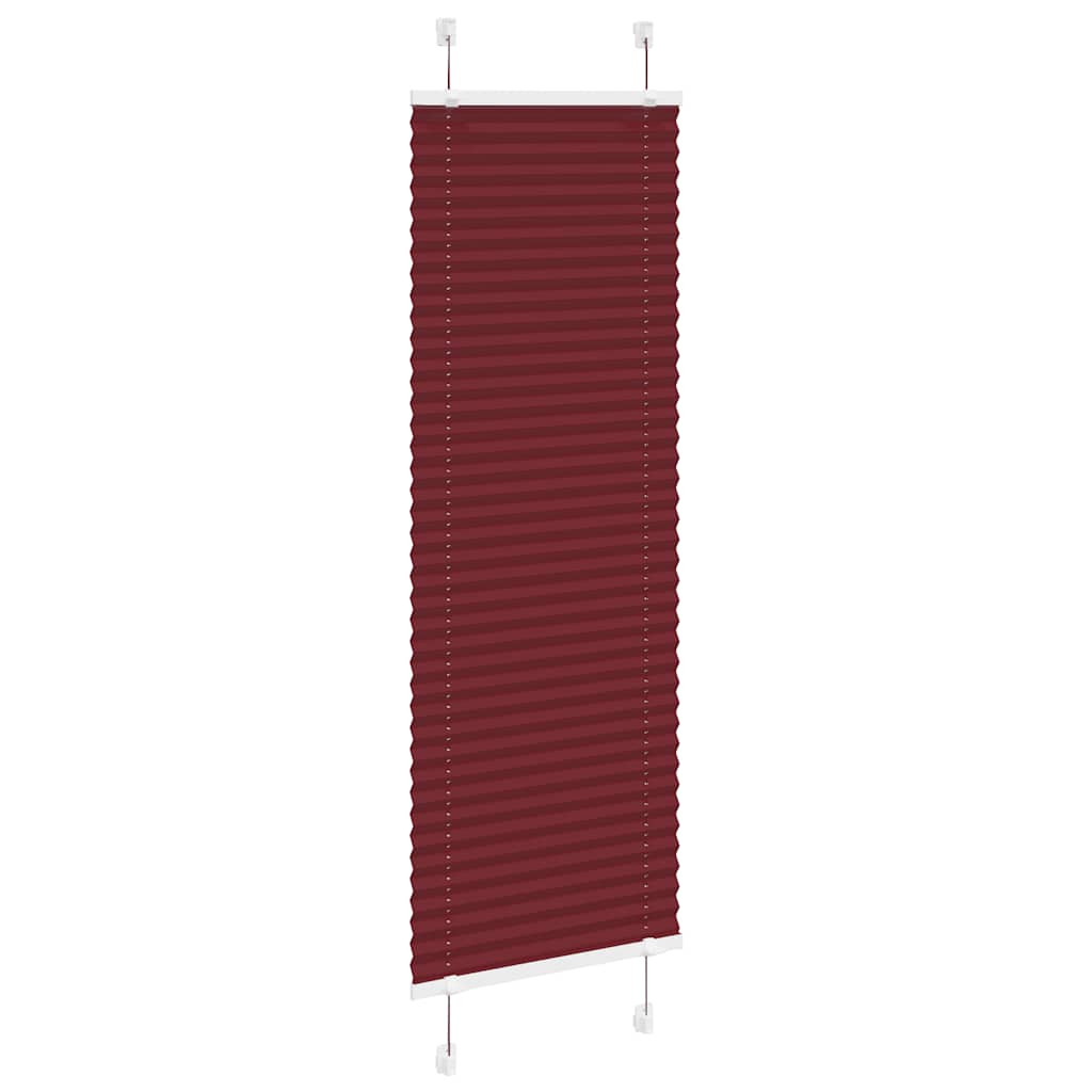 Vidaxx store enrouleur plissé 40x150 cm largeur de tissu 39,4 cm rouge bordeaux