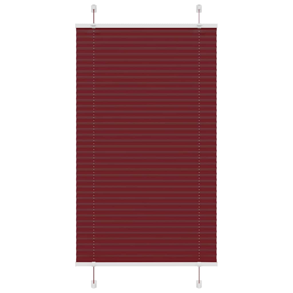 Vidaxx store enrouleur plissé 75x150 cm largeur de tissu 74,4 cm rouge bordeaux