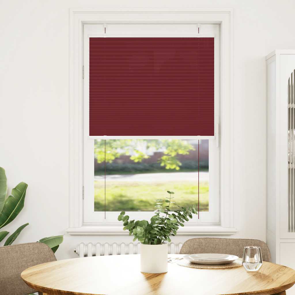 Vidaxx store enrouleur plissé 75x150 cm largeur de tissu 74,4 cm rouge bordeaux