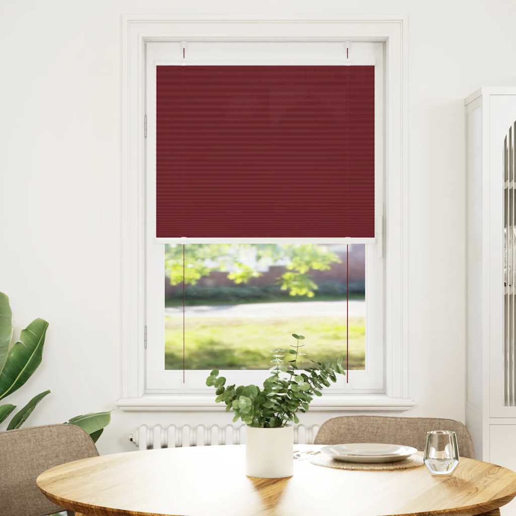 Vidaxx store enrouleur plissé 80x150 cm largeur de tissu 79,4 cm rouge bordeaux
