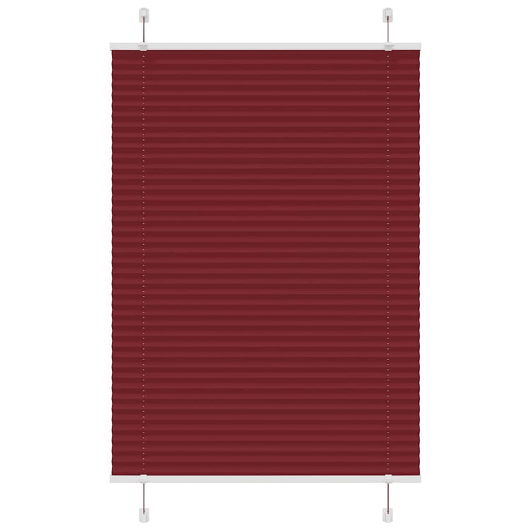 Vidaxx store enrouleur plissé 100x150 cm largeur de tissu 99,4 cm rouge bordeaux