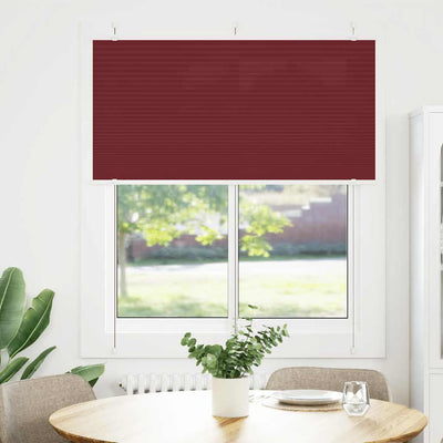 Vidaxx store enrouleur plissé 115x150cm largeur de tissu 114,4cm rouge bordeaux