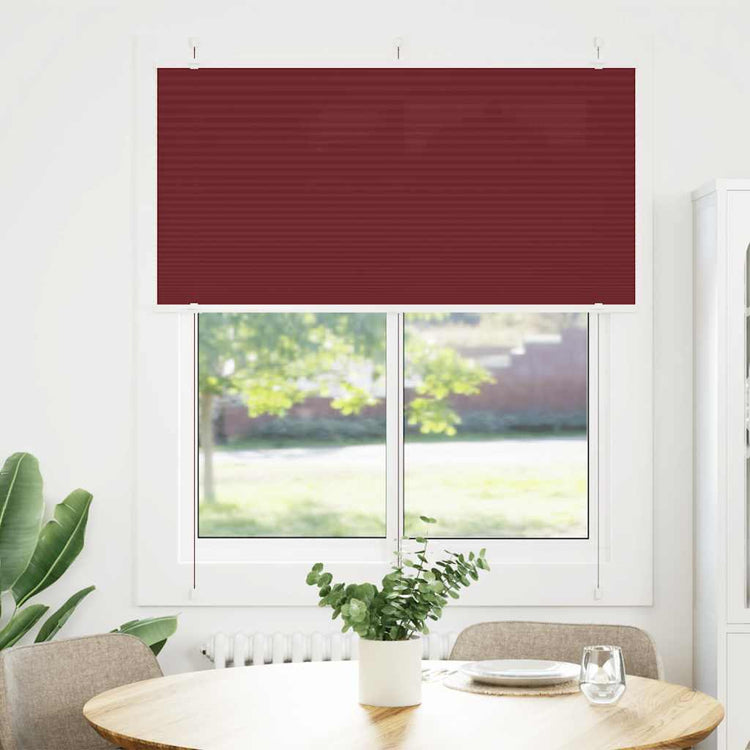 Vidaxx store enrouleur plissé 115x150cm largeur de tissu 114,4cm rouge bordeaux