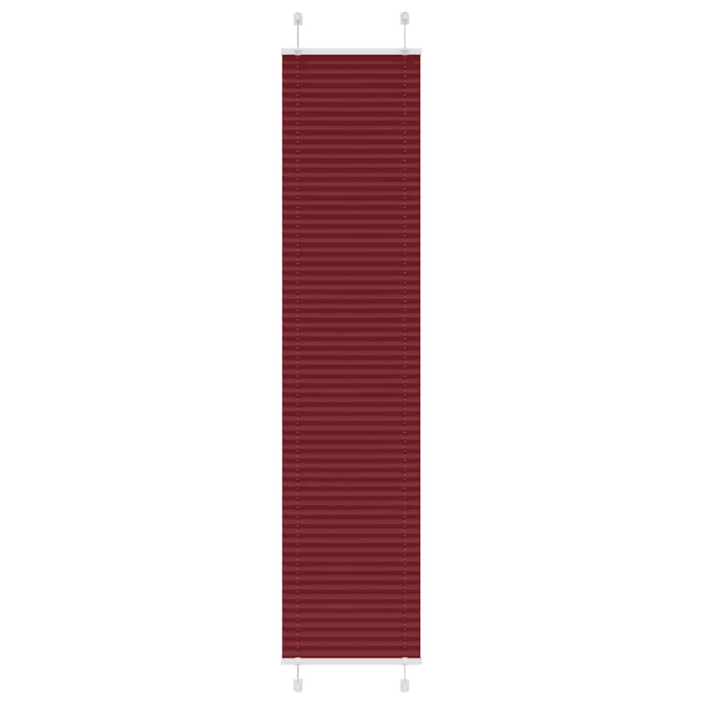 Vidaxx store enrouleur plissé 45x200 cm largeur de tissu 44,4 cm rouge bordeaux