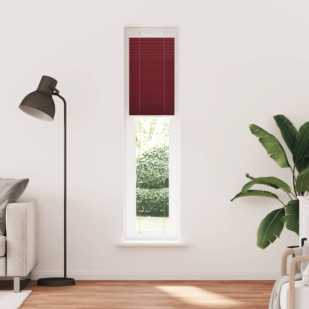 Vidaxx store enrouleur plissé 45x200 cm largeur de tissu 44,4 cm rouge bordeaux