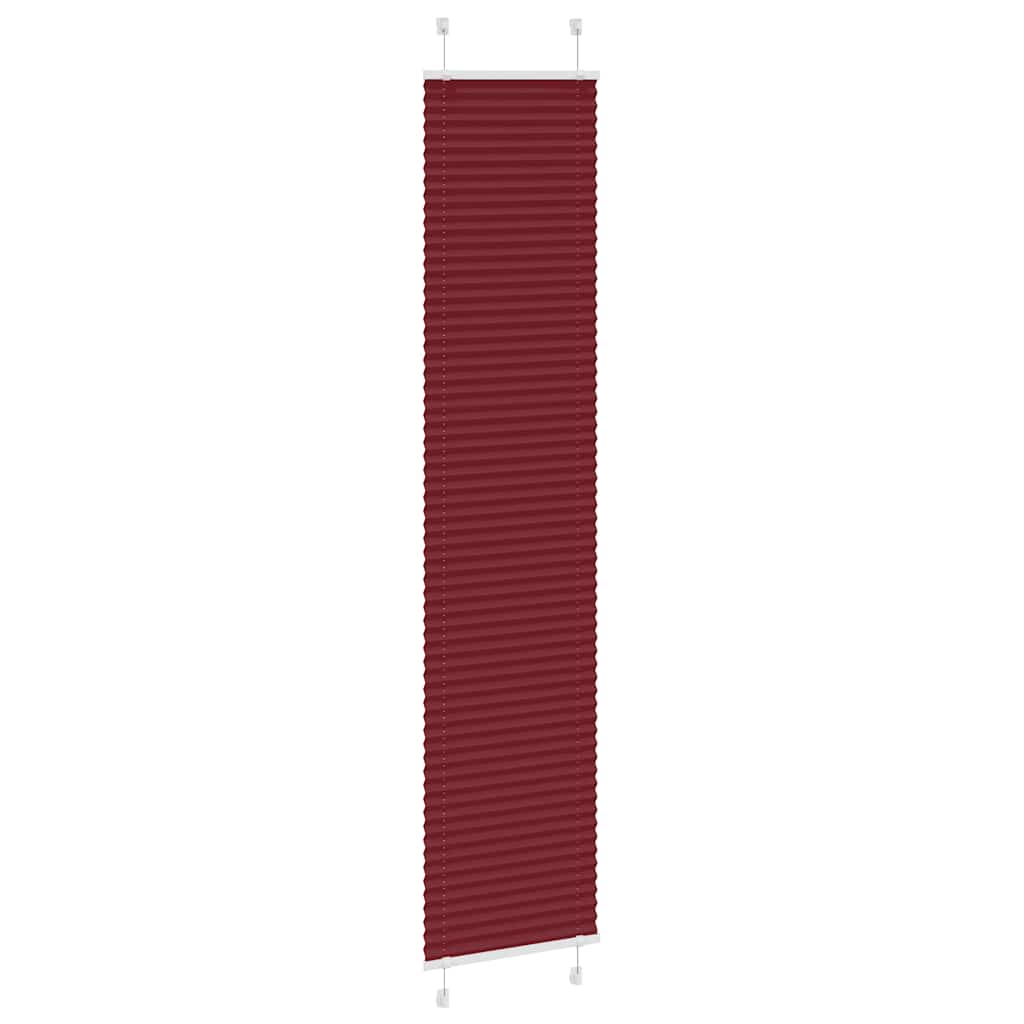 Vidaxx store enrouleur plissé 45x200 cm largeur de tissu 44,4 cm rouge bordeaux