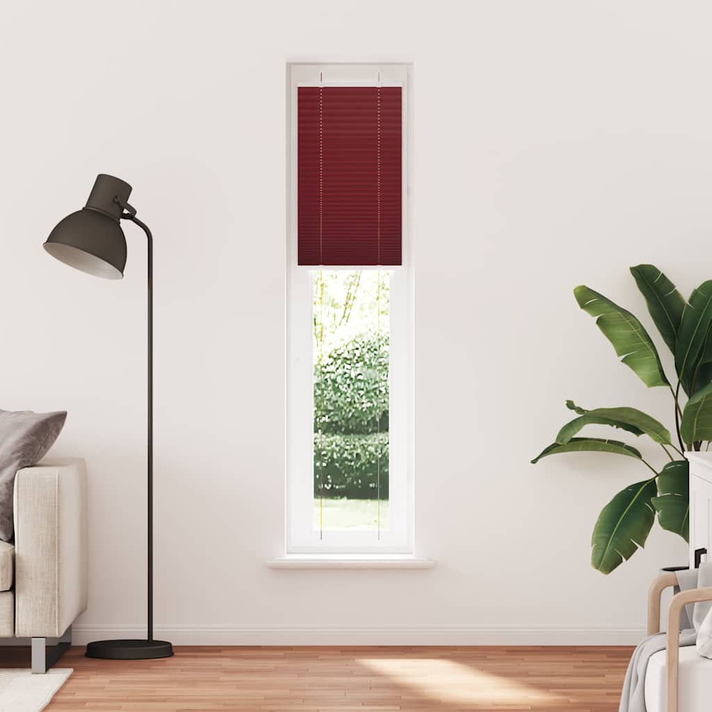 Vidaxx store enrouleur plissé 50x200 cm largeur de tissu 49,4 cm rouge bordeaux