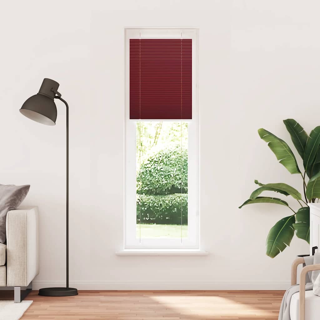 Vidaxx store enrouleur plissé 60x200 cm largeur de tissu 59,4 cm rouge bordeaux