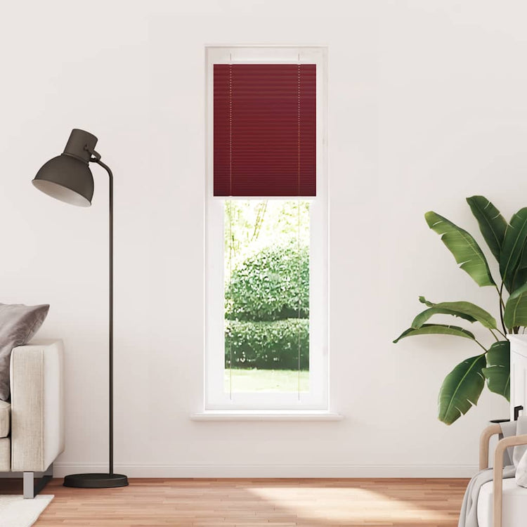 Vidaxx store enrouleur plissé 65x200 cm largeur de tissu 64,4 cm rouge bordeaux