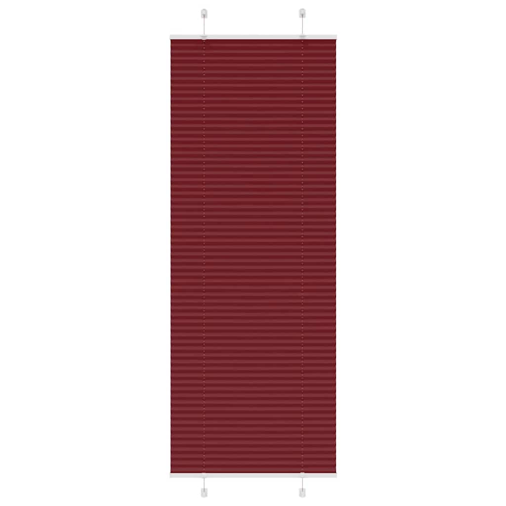 Vidaxx store enrouleur plissé 75x200 cm largeur de tissu 74,4 cm rouge bordeaux
