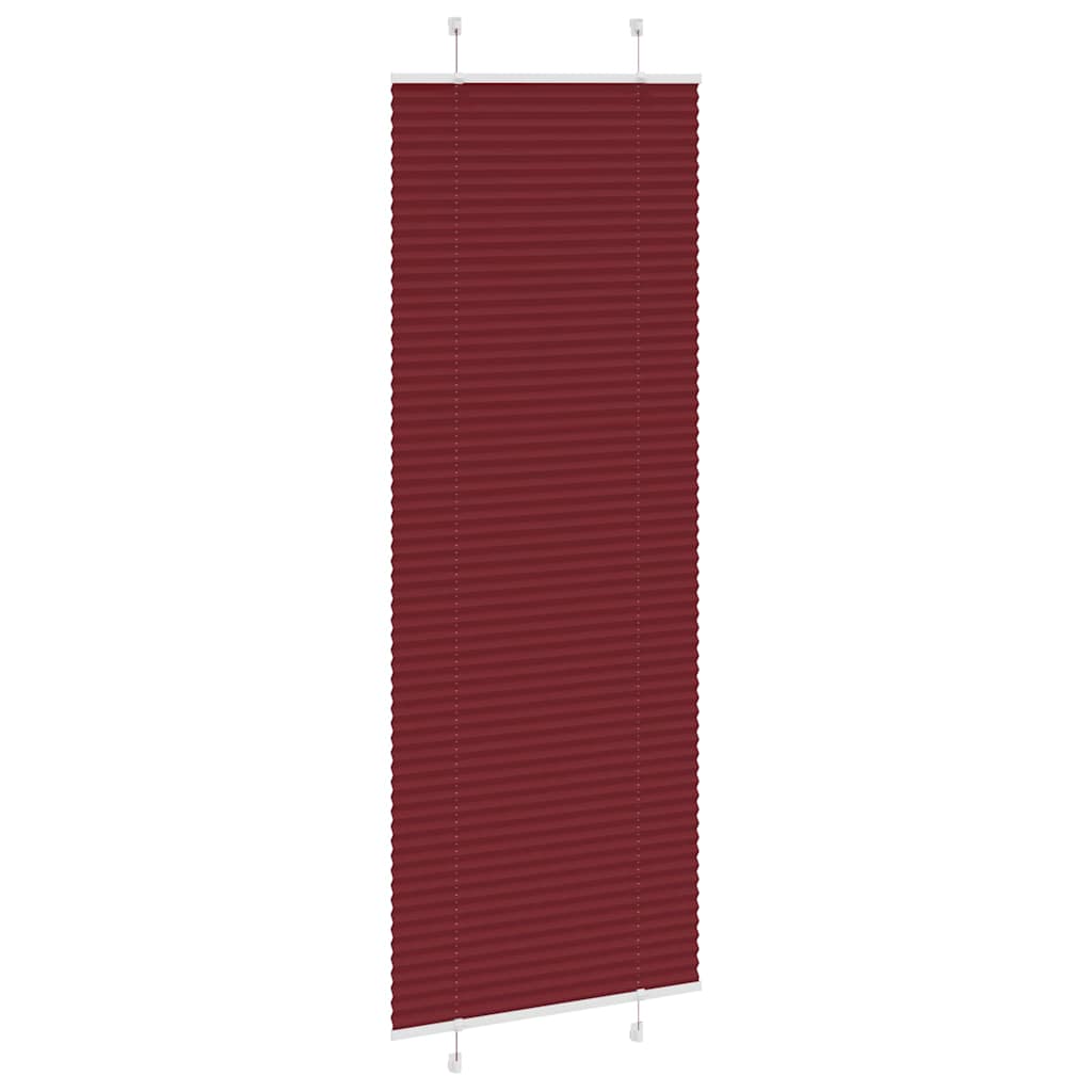 Vidaxx store enrouleur plissé 75x200 cm largeur de tissu 74,4 cm rouge bordeaux