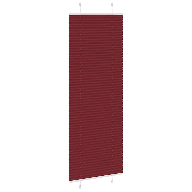 Vidaxx store enrouleur plissé 75x200 cm largeur de tissu 74,4 cm rouge bordeaux