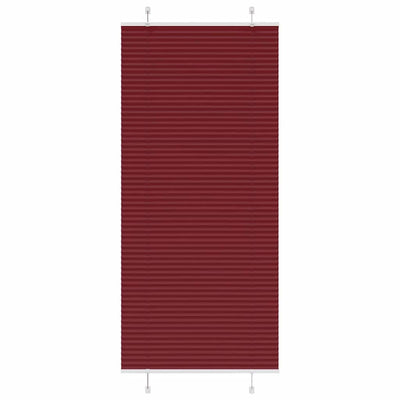 Vidaxx store enrouleur plissé 85x200 cm largeur de tissu 84,4 cm rouge bordeaux