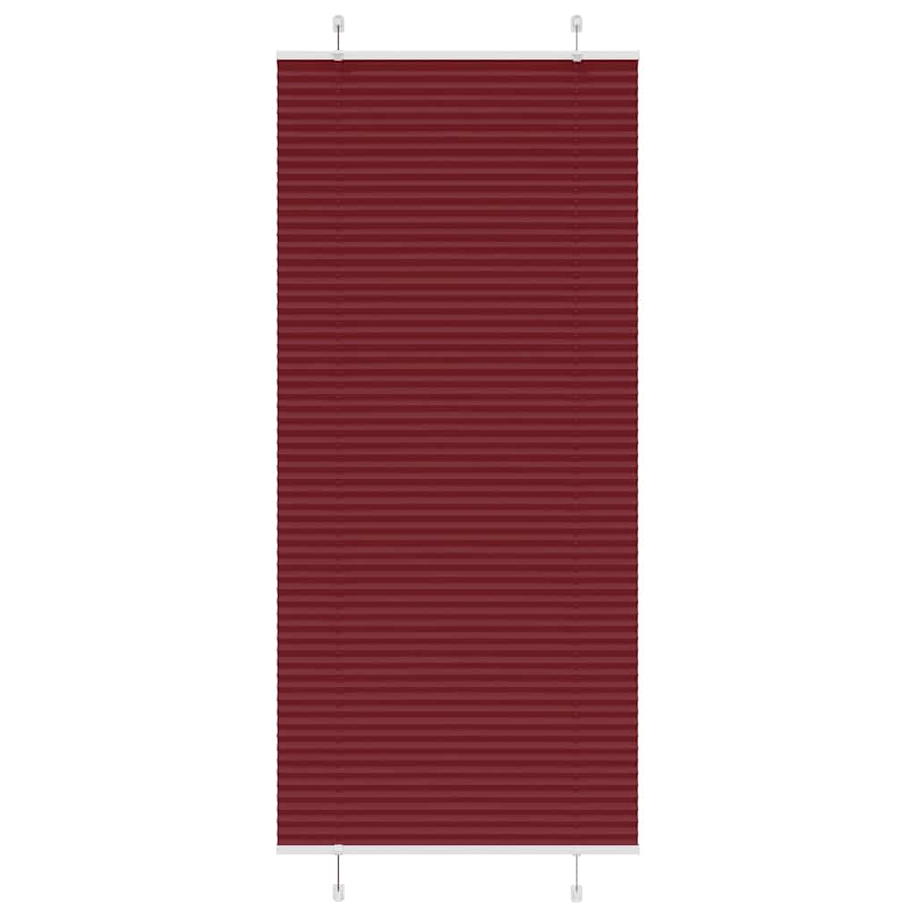 Vidaxx store enrouleur plissé 90x200 cm largeur de tissu 89,4 cm rouge bordeaux