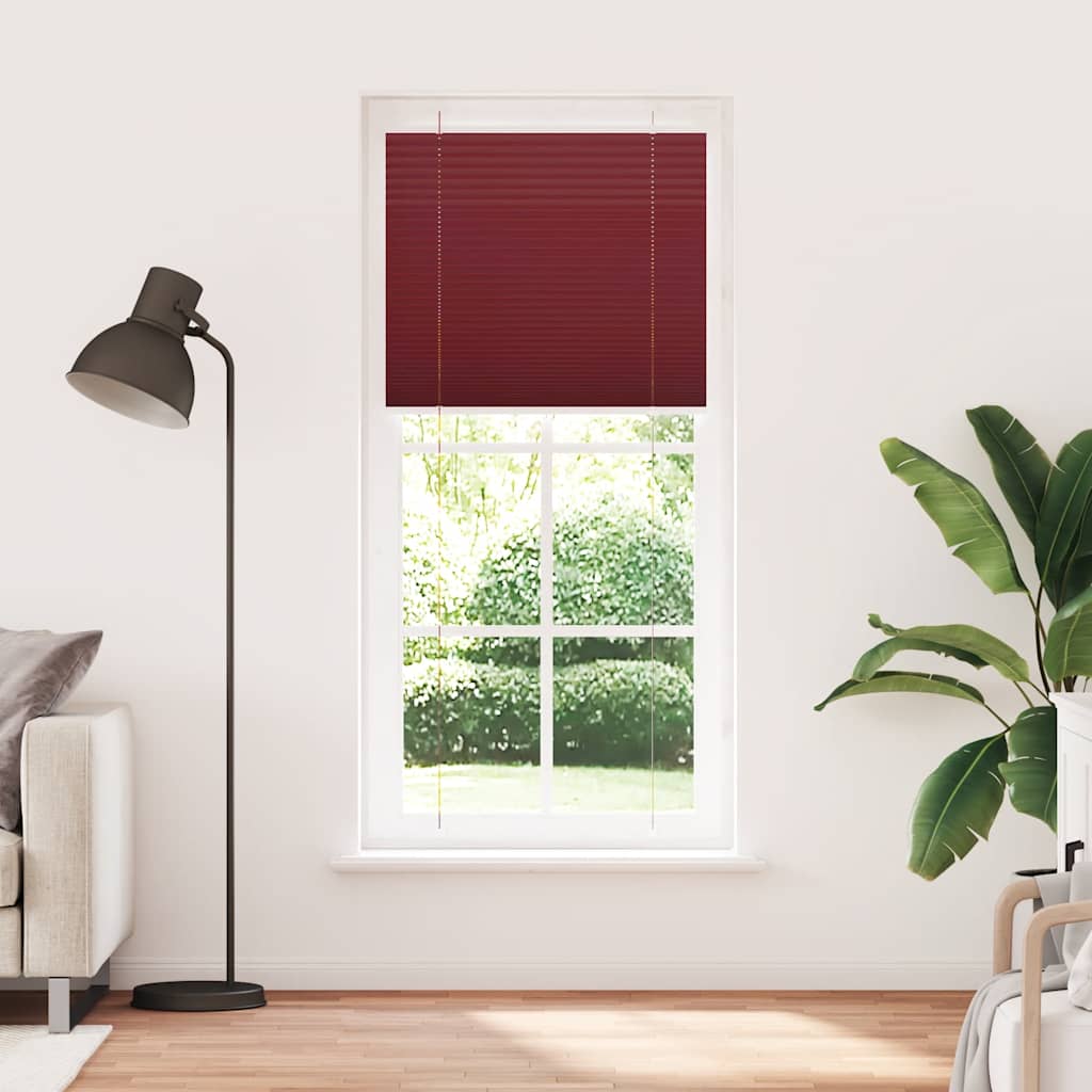 Vidaxx store enrouleur plissé 90x200 cm largeur de tissu 89,4 cm rouge bordeaux
