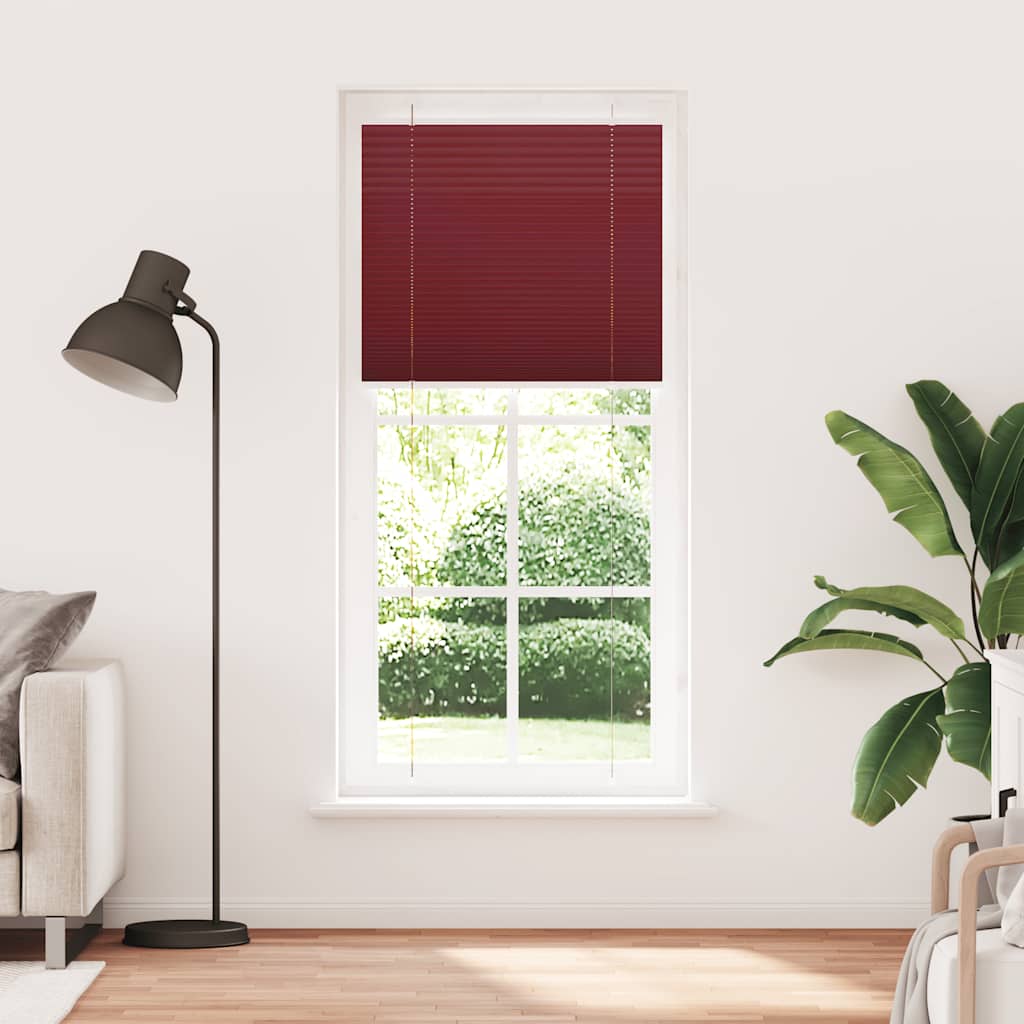 Vidaxx store enrouleur plissé 100x200cm largeur de tissu 99,4 cm bordeaux