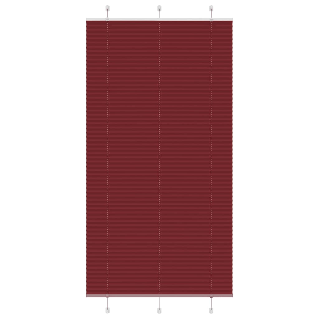 Vidaxx store enrouleur plissé 105x200cm largeur de tissu 104,4cm rouge bordeaux