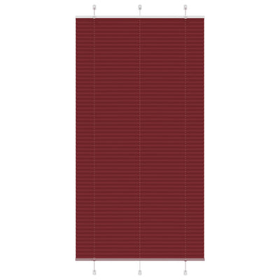 Vidaxx store enrouleur plissé 105x200cm largeur de tissu 104,4cm rouge bordeaux