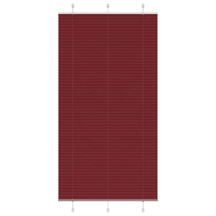 Vidaxx store enrouleur plissé 105x200cm largeur de tissu 104,4cm rouge bordeaux