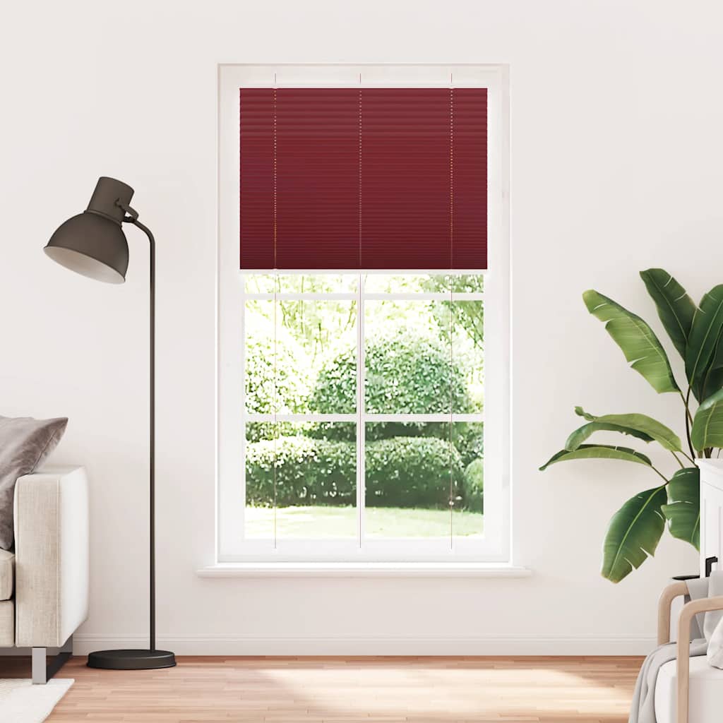 Vidaxx store enrouleur plissé 105x200cm largeur de tissu 104,4cm rouge bordeaux