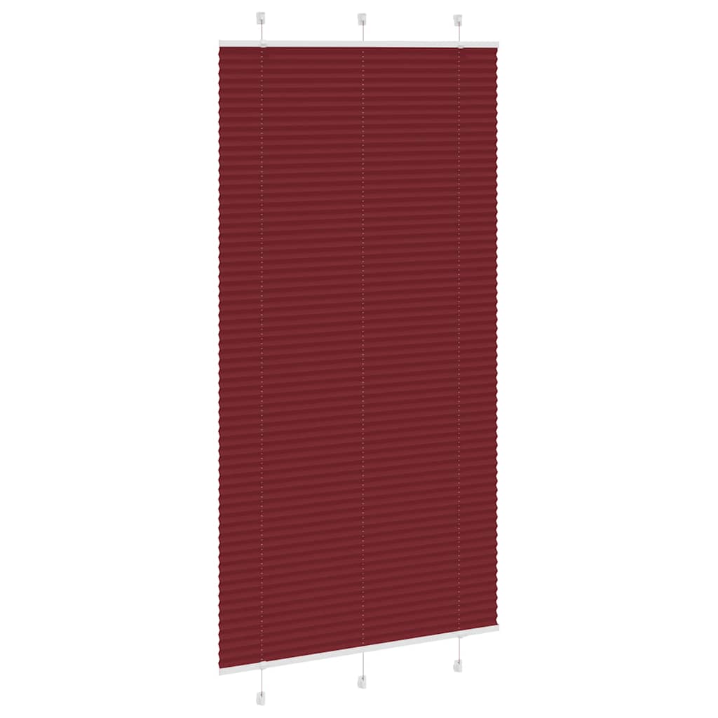 Vidaxx store enrouleur plissé 105x200cm largeur de tissu 104,4cm rouge bordeaux