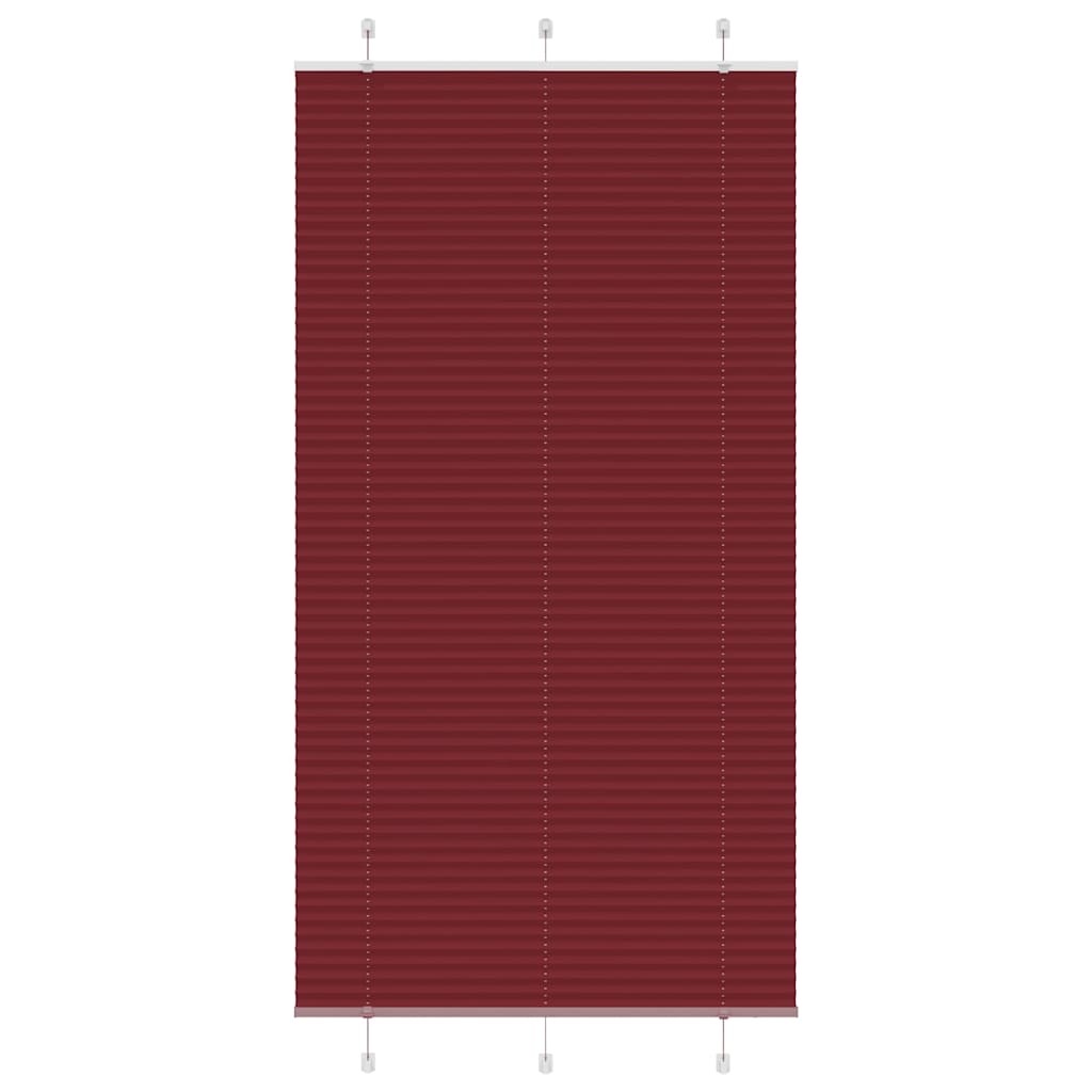 Vidaxx store enrouleur plissé 110x200cm largeur de tissu 109,4cm rouge bordeaux