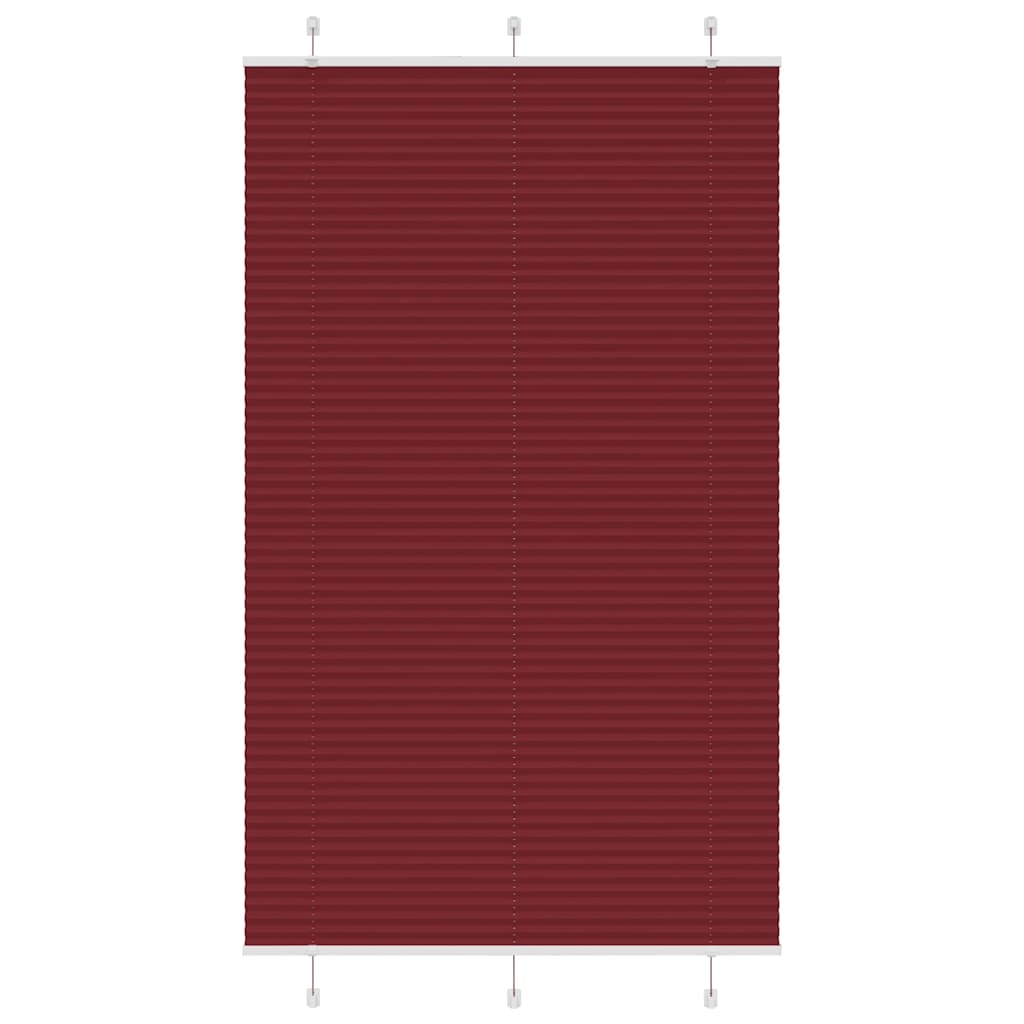 Vidaxx store enrouleur plissé 120x200cm largeur de tissu 119,4cm bordeaux
