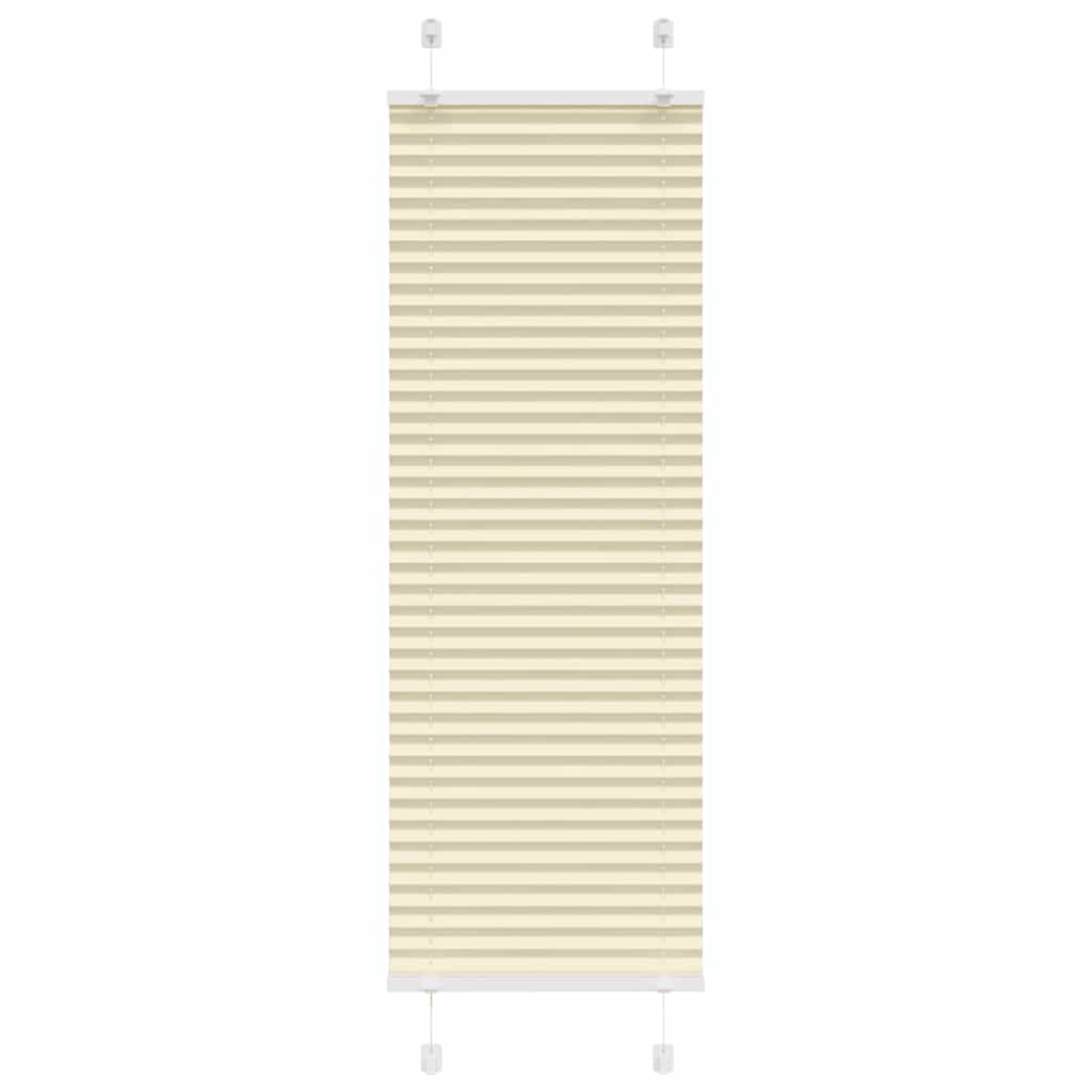 Vidaxx store enrouleur plissé 40x100 cm largeur de tissu 39,4 cm polyester crème