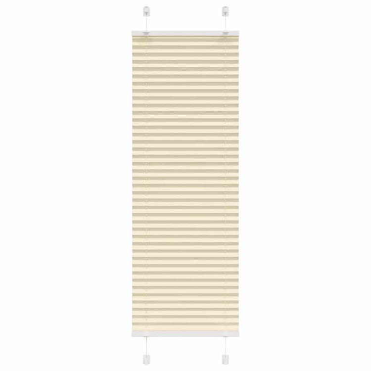 Vidaxx store enrouleur plissé 40x100 cm largeur de tissu 39,4 cm polyester crème